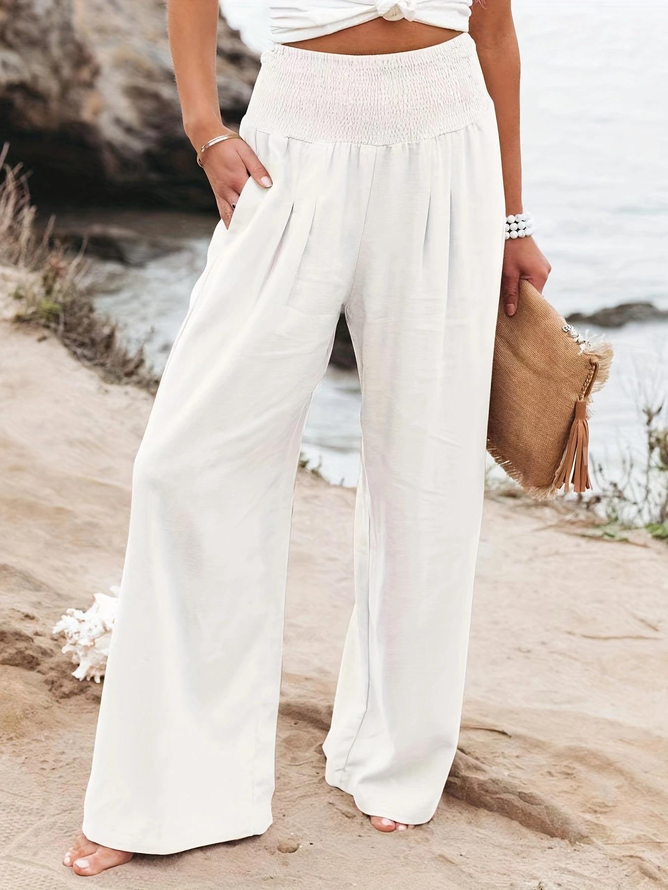 Cotton distressed women's casual pants 42 02