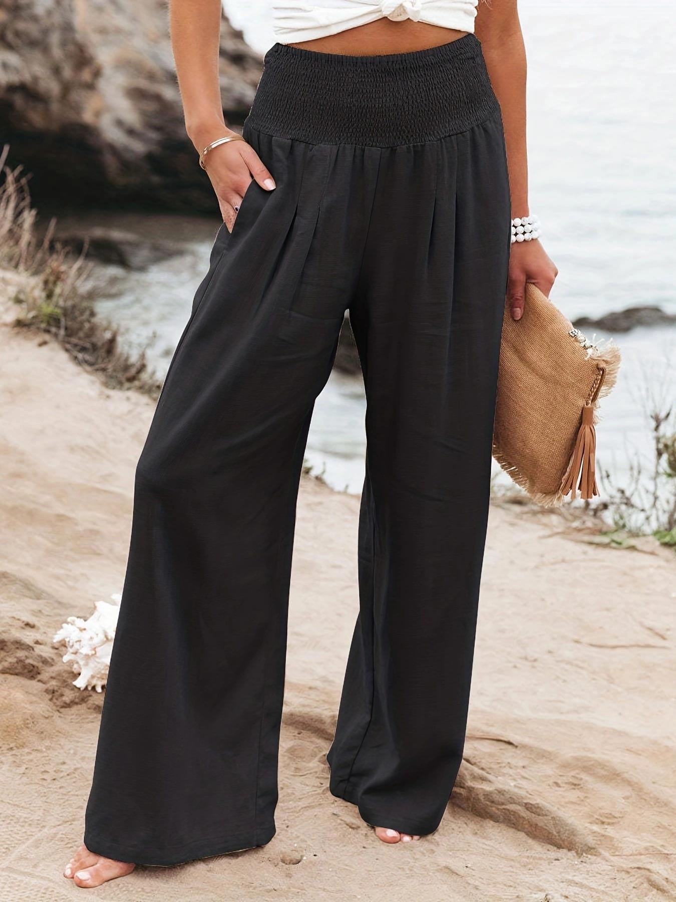 Cotton distressed women's casual pants 42 01