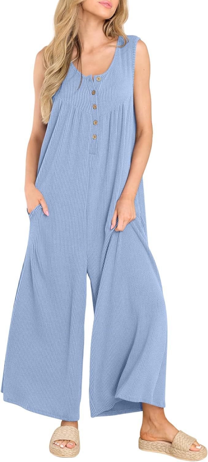 Fresh and casual women's pocket jumpsuit 48 01