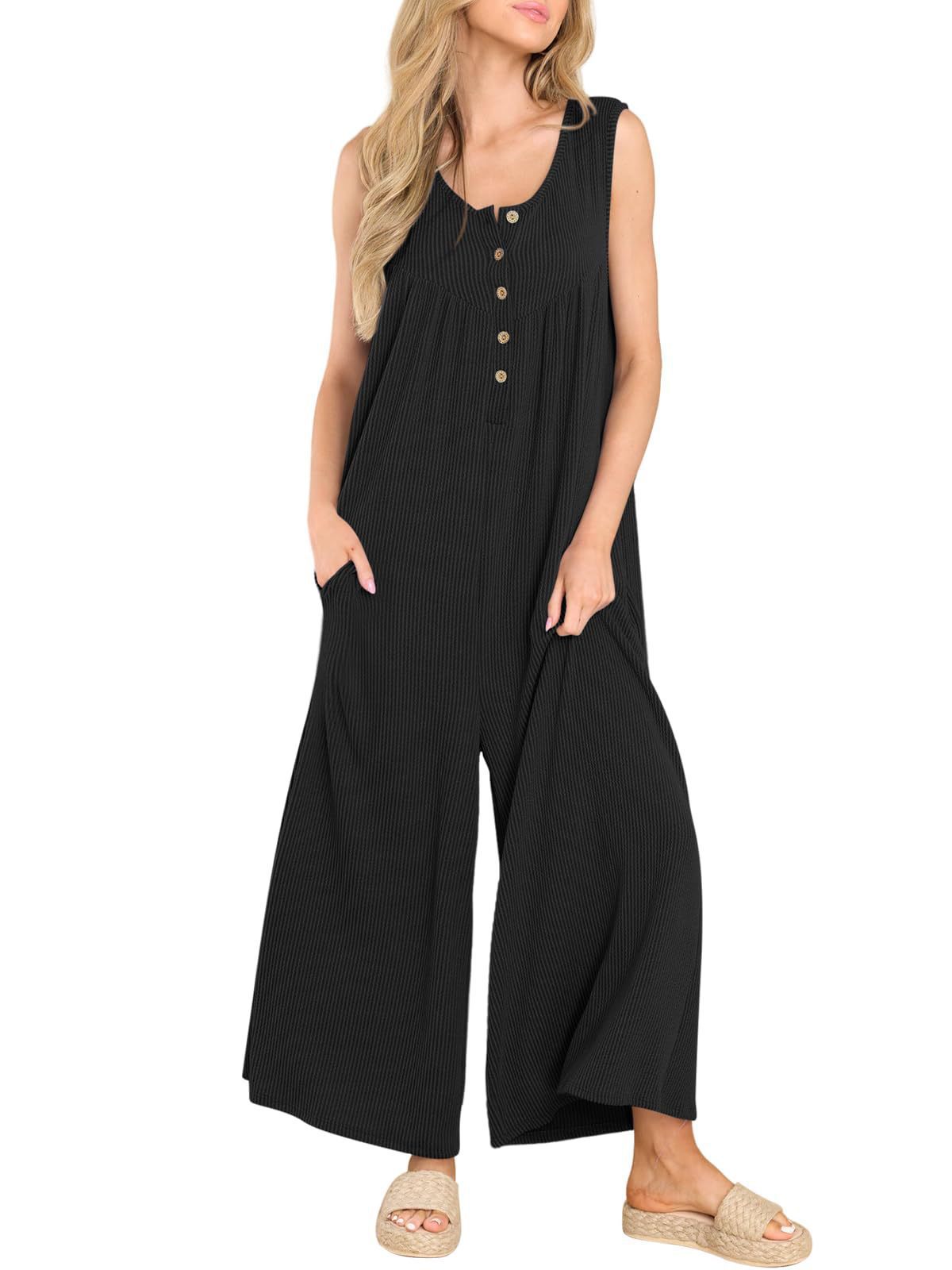Fresh and casual women's pocket jumpsuit 48