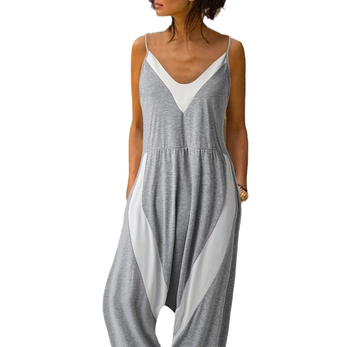 Sleeveless Loose Suspender Jumpsuit 51 02