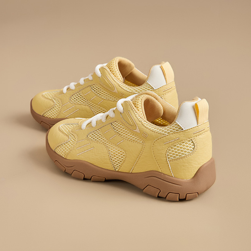 Women's Breathable Mesh Internal Height Increasing Sneakers, Soft Sole Casual Sports Shoes for Spring Summer